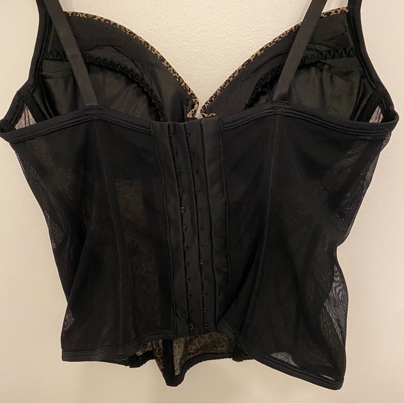 H&M leopard print and black Y2K Witchy corset Bustier women’s size 36 C(31) - Picture 3 of 11